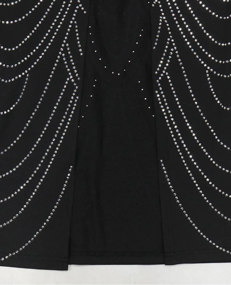 Rhinestone Pearl Gown