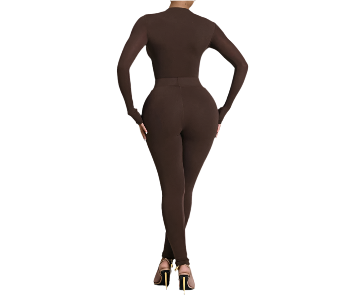 2 Piece Long Sleeve Body Suit