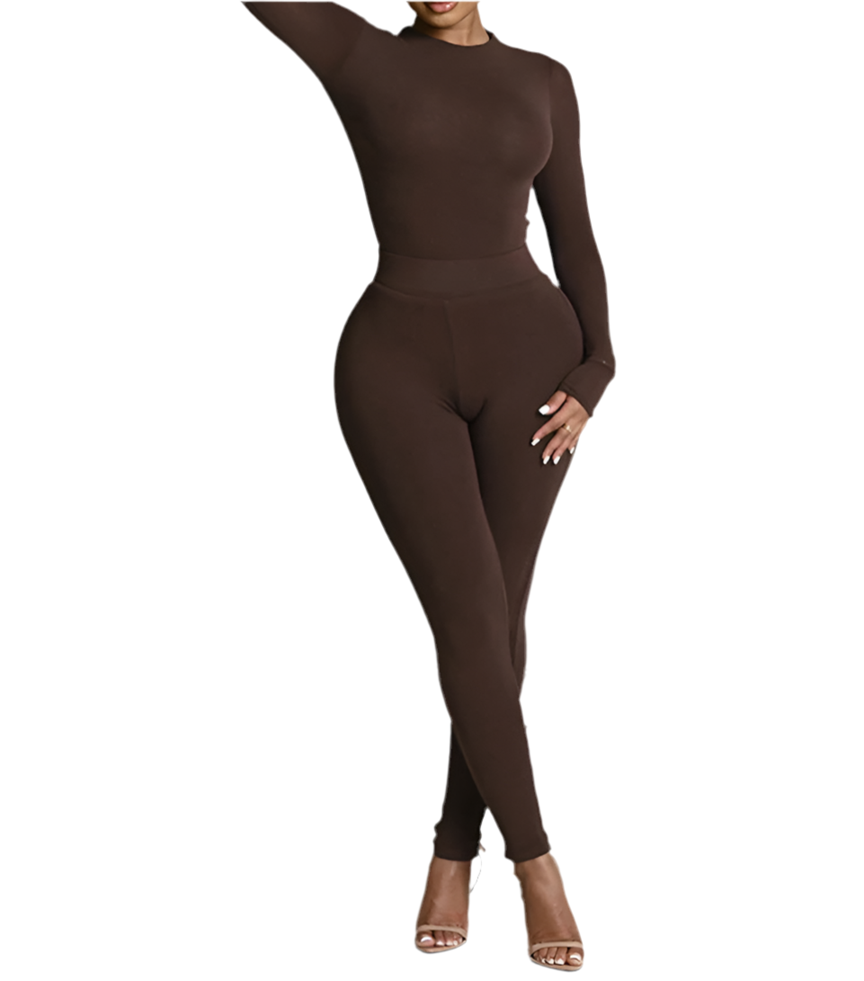 2 Piece Long Sleeve Body Suit