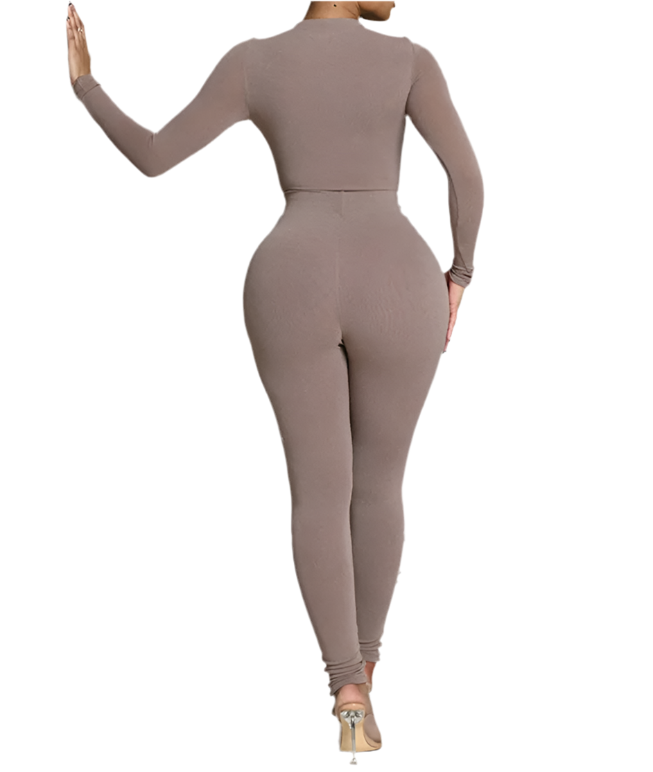 2 Piece Long Sleeve Body Suit